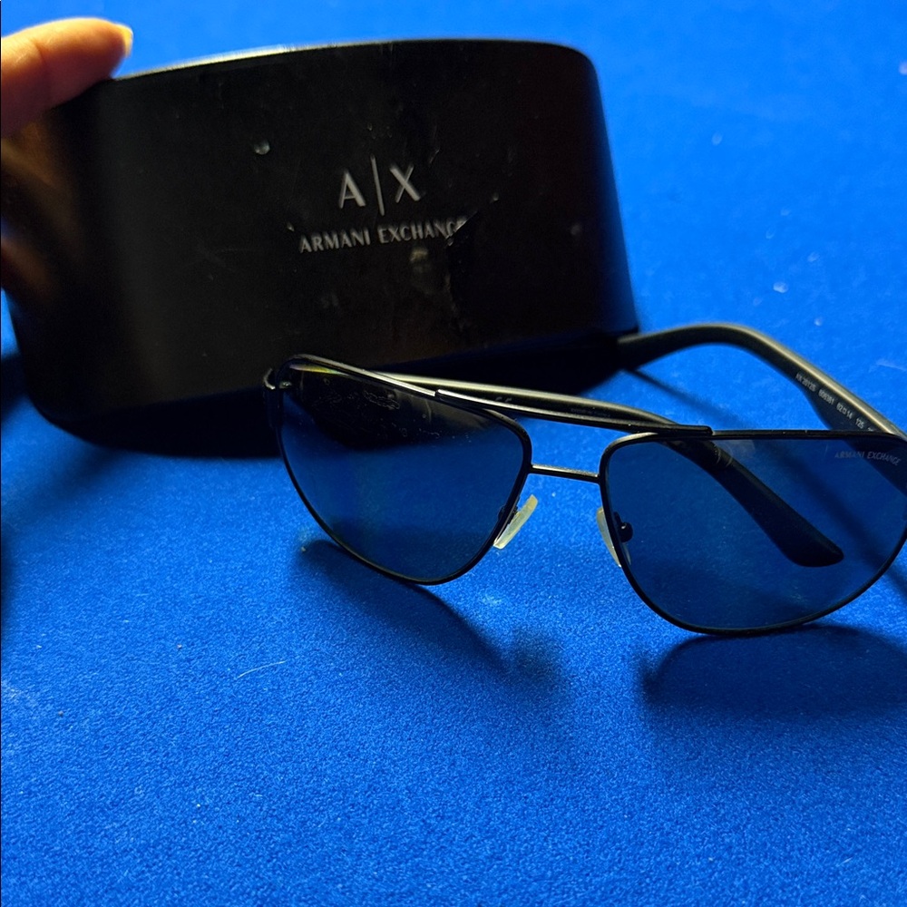 Armani Exchange Dark Aviator Sunglasses